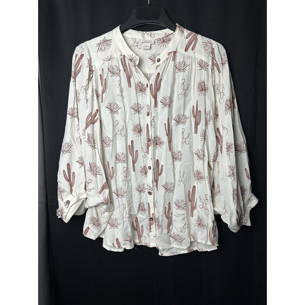 Ariat Batwing Top Women’s Small Cactus Print